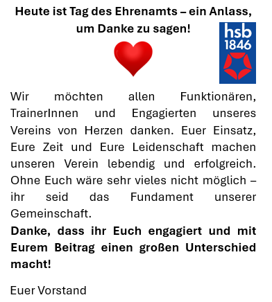 Tag des Ehrenamts – ein Anlass, um Danke zu sagen!
