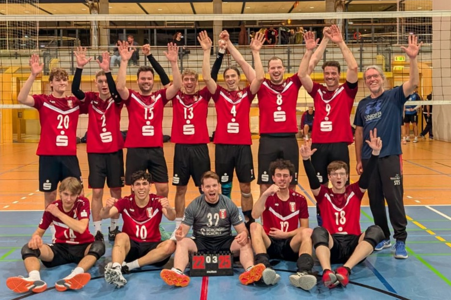 Volleyball: Herren 1 sichern sich Tickets fürs Finale des Bezirkspokals